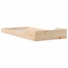 vidaXL Bettrahmen Braun 90 x 190 cm Massives Kiefernholz