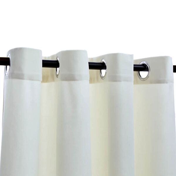 vidaXL Verdunkelungsvorhang mit Metallösen Samt Creme 290 x 245 cm