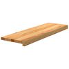 vidaXL Treppenstufen 20 Stk. Hellbraun 80x25x2 cm Massivholz Eiche