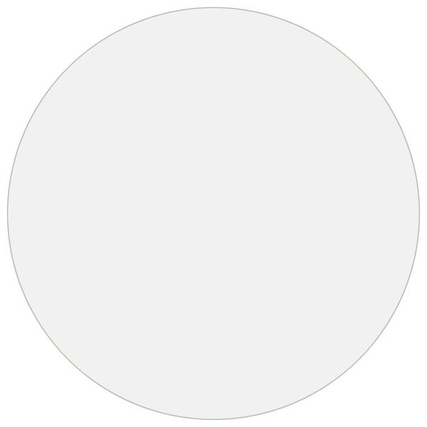 vidaXL Tischfolie Transparent &Oslash; 120 cm 1,6 mm PVC