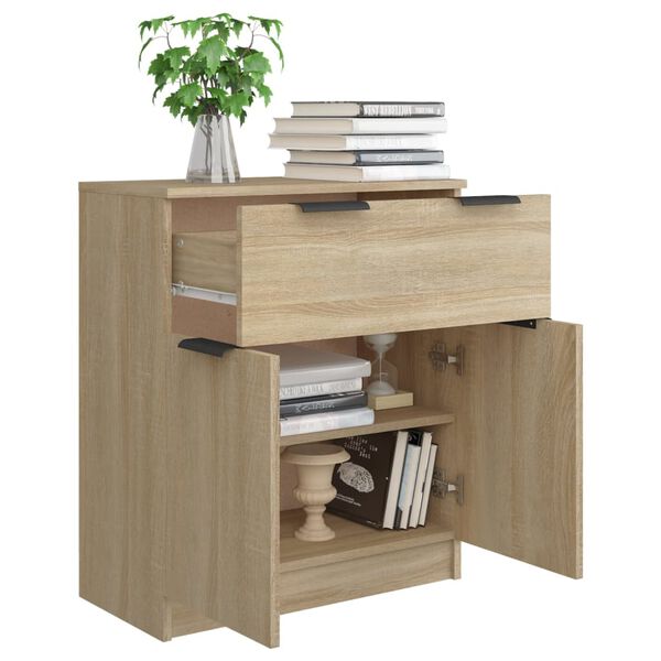 vidaXL Sideboard Sonoma-Eiche 60x30x70 cm Holzwerkstoff