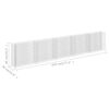 vidaXL Gabionen-Hochbeet Verzinkter Stahl 450&times;30&times;90 cm