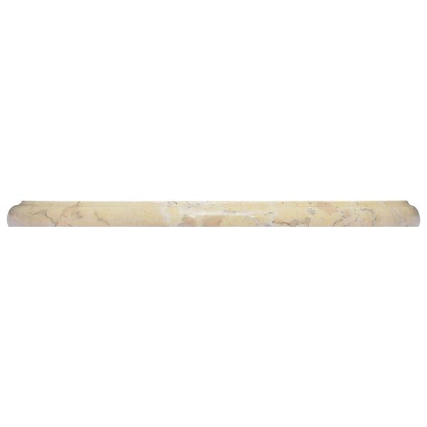 vidaXL Tischplatte Creme &Oslash;40x2,5 cm Marmor