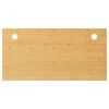 vidaXL Schreibtischplatte 110x55x1,5 cm Bambus