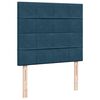 vidaXL Ottoman-Bett mit Matratzen Dunkelblau 120x200 cm Samt