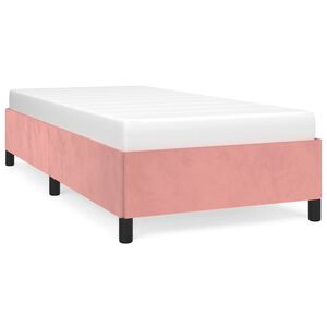 vidaXL Bettgestell Rosa 90x200 cm Samt