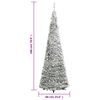 vidaXL Pop-Up-Weihnachtsbaum Künstlich Beschneit 150 LEDs 180 cm