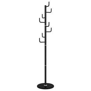 vidaXL Garderobenst&auml;nder Schwarz 183 cm Pulverbeschichtetes Eisen