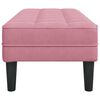 vidaXL Bank mit Kissen Rosa 113 x 57 x 39 cm Samt
