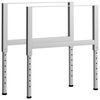 vidaXL Werkbankgestell Verstellbar 2 Stk. Metall 85x(69-95,5) cm Grau