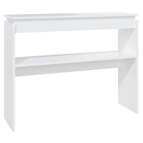 vidaXL Konsolentisch Wei&szlig; 102x30x80 cm Holzwerkstoff