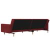 vidaXL Schlafsofa 2-Sitzer Weinrot Stoff
