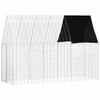 vidaXL Hasenk&auml;fig Silber 300 x 100 x 210 cm Verzinkter Stahl
