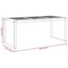 vidaXL Garten Essgruppe 7 pcs Grau Massivholz Akazie