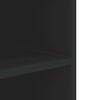vidaXL Wandregal Schwarz 75x35x60 cm Holzwerkstoff