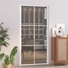 vidaXL Innent&uuml;r 102,5x201,5 cm Wei&szlig; ESG-Glas und Aluminium