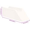 vidaXL Beinkissen Uni Wei&szlig; 68 x 25 x 21,5 cm PU-Schaum