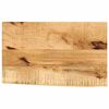 vidaXL Tischplatte 50x40x3,8 cm Baumkante Massivholz Raues Mangoholz