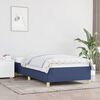 vidaXL Bettgestell ohne Matratze Blau 100x200 cm Stoff