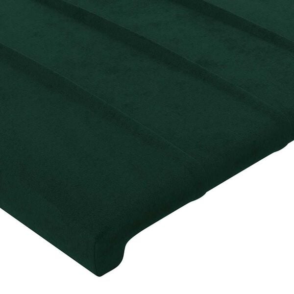 vidaXL Kopfteile Dunkelgr&uuml;n 200x5x78/88 cm Samt