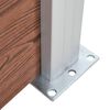 vidaXL Gartenzaun WPC 180×186 cm Braun