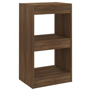 vidaXL B&uuml;cherregal/Raumteiler Braun Eichen-Optik 40x30x72 cm