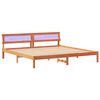 vidaXL Bettrahmen Wachsbraun 200 x 200 cm Massives Kiefernholz