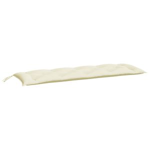 vidaXL Gartenbank-Auflage Cremewei&szlig; 150x50x7 cm Oxford-Gewebe
