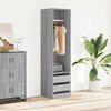 vidaXL Kleiderschrank mit Schubladen Grau Sonoma 50x50x200 cm