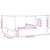 vidaXL Couchtisch Braun Eichen-Optik 90x50x40 cm Holzwerkstoff