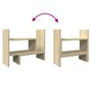 vidaXL Schreibtisch-Organizer Sonoma-Eiche 38,5x17x39 cm Holzwerkstoff