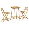 vidaXL 3-tlg. Outdoor-Bar-Set Klappbar Bambus