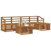 vidaXL Sofagarnituren 6 pcs Natur Massivholz Akazie