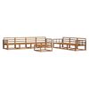 vidaXL Outdoor-Sofagarnitur 8 pcs Natur Massivholz Akazie