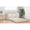 vidaXL Schlafsofa 110cm Creme Stoff