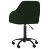 vidaXL Esszimmerstuhl Drehbar Dunkelgr&uuml;n Samt