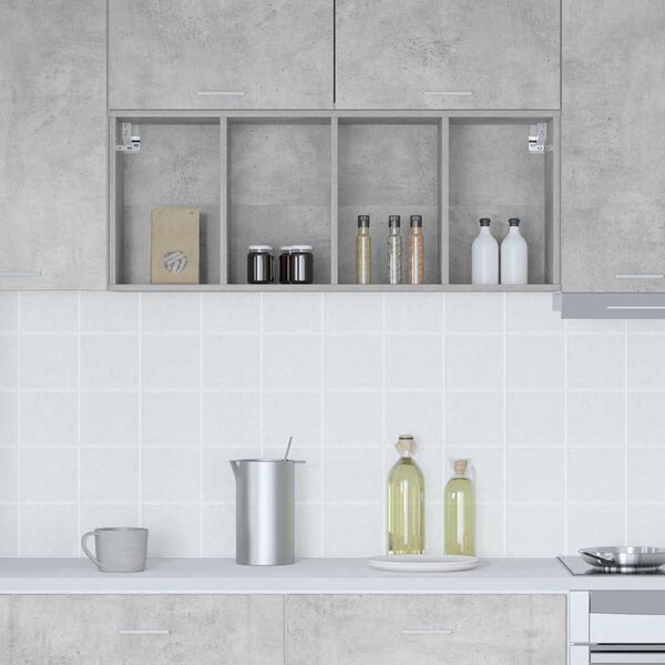 vidaXL H&auml;ngeschrank Beton Grau 40 x 29,5 x 100 cm Holzwerkstoff