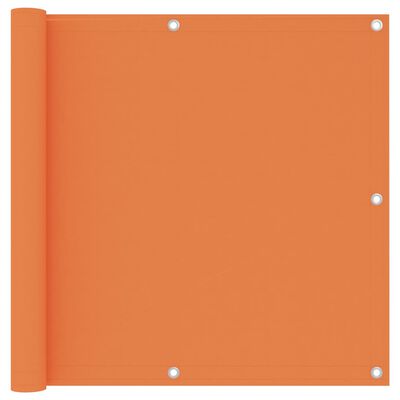 vidaXL Balkon-Sichtschutz Orange 90x400 cm Oxford-Gewebe