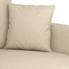vidaXL 3-Sitzer-Sofa Creme 180 cm Stoff