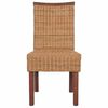 vidaXL Esszimmerst&uuml;hle 4 Stk. Braun Natur Rattan
