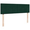 vidaXL Ottoman-Bett mit Matratzen Dunkelgr&uuml;n 160x200 cm Samt