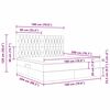 vidaXL Bett mit Stauraum und LED mit LED Blau 180 x 200 cm Polyester