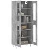 vidaXL Highboard Betongrau 69,5x34x180 cm Holzwerkstoff