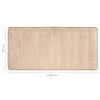 vidaXL Hochflor-Bettvorleger 3 Stk. Beige
