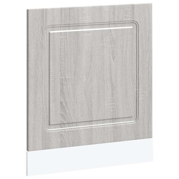 vidaXL Geschirrsp&uuml;lerblende Kalmar Grau Sonoma 60x1,5x67 cm