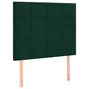 vidaXL Boxspringbett mit Matratze Dunkelgr&uuml;n 90x190 cm Samt
