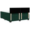 vidaXL Boxspringbett mit Matratze Dunkelgr&uuml;n 180x200 cm Samt