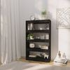 vidaXL B&uuml;cherregal/Raumteiler Schwarz 80x30x135 cm Holzwerkstoff