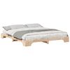vidaXL Bettrahmen Braun 180 x 220 cm Massives Kiefernholz