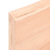 vidaXL Waschtischplatte 140x60x(2-6) cm Massivholz Unbehandelt